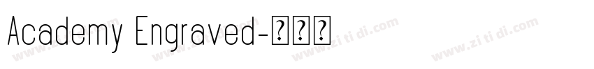 Academy Engraved字体转换
